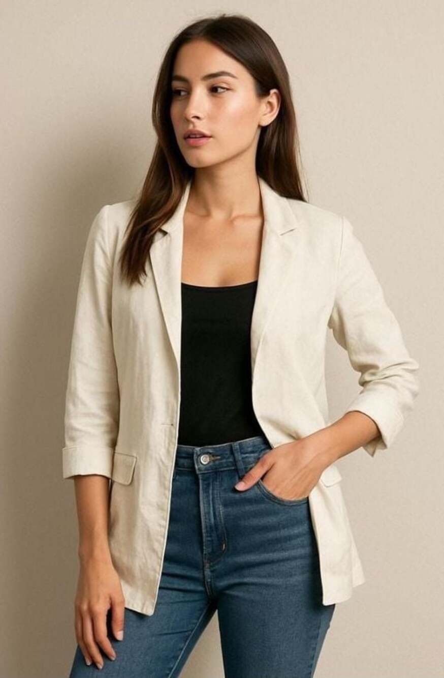 Zara Beige Lightweight Blazer